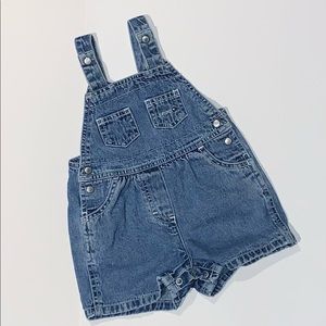 🧸 Vintage Tommy Hilfiger Blue Denim Bib Overalls, 6-12 MONTHS